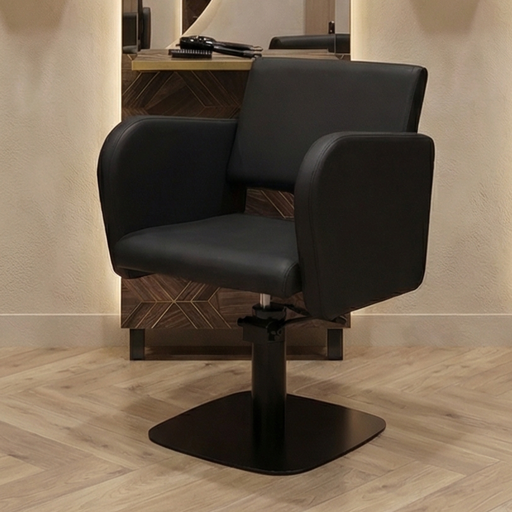 ZARA professional styling chair modern salon furniture white background product shot